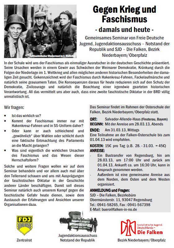 Flyer Seminar 28. März - 1. April